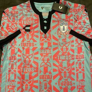 Charly brand CF PACHUCA Luchador style Men's JERSEY Sz M,L,XL New w tags LIGA MX